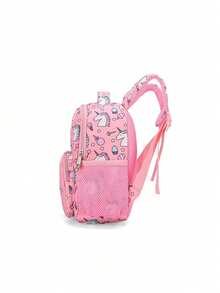 Unicorn Cartoon Backpack For Teens & Youth, Cute Printed Small Schoolbag - Unicorn - View 5