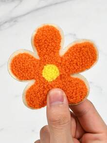 2/4 piezas Parches con aplicación de flores, parches bordados con flores para planchar y coser, pegatinas de reparación, parches decorativos con flores de colores para DIY en mochilas, vaqueros, sombreros - flor - Ver 2