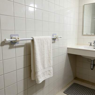 1/2 pièces Tringle à rideaux, tige de support télescopique facile à installer, tige réglable sans perçage, convient pour les rideaux de douche, les serviettes, les ustensiles de cuisine et les stores