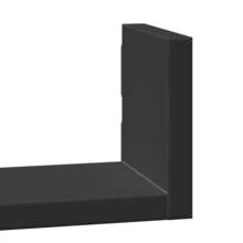 Étagère murale, 3 pièces, noire, matériau à base de bois - 1PC - Voir 7