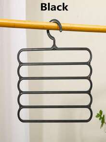 1pc Multi-Function Scarf Hanger, 5-Tier Plastic Clothes Pants Hanger Non-Slip Scarf Storage Rack - Multicolor - View 10