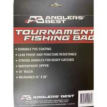 Bolsa de pescado Angler's Best Tournament - Equipo de pesca duradero y a prueba de fugas bolsa de pesca con revestimiento de PVC resistente a pinchazos 24 x 20 pulgadas con asas de nailon fuertes y - como en la imagen - Ver 3