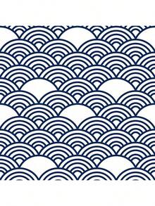 几何扇形自粘墙纸，现代防水可移除PVC墙贴，适用于客厅、餐厅、电视背景墙翻新，45厘米*100/300/500厘米，1卷 - B - 查看 15