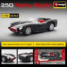 Burago 1:43 比例法拉利地球系列，Enzo、458、488、F40、Roma、250 Testa Rossa、Purosangue、SP1、Portofino 合金压铸赛车模型静态微缩车玩具收藏品男士礼物 - 彩色 - 查看 14