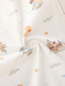 夏季新生儿蘑菇圆底防踢睡袋，单层纯棉婴儿脚套 - 雲端城堡 - 查看 4