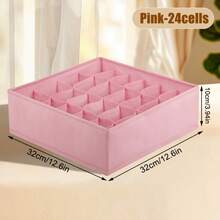 3件套抽屉分隔收纳架，20格衣柜收纳架和袜子收纳架，可收纳袜子、手帕、领带、腰带（灰色） - 灰色 - 查看 20