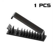 10-Slot Self-Adhesive Cable Clips, Ultimate Cable Management Tool Suitable For Desks, Home, Cars And Office Supplies, Helps Keep Cables Tidy And Organized! - A - View 7