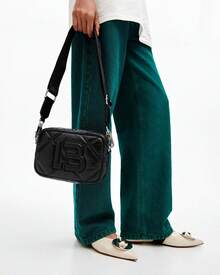 Single-Sided Crossbody Bag With Embroidery - Versatile Embroidery - 綠標黑帶白字 - 查看 3