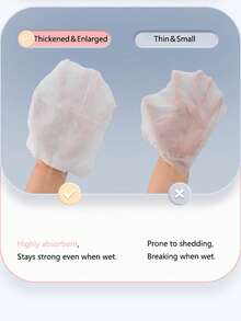 Khăn mặt dùng một lần mềm mại và dày dặn, 42 cái/gói hoặc 84 cái/gói, phù hợp cho da nhạy cảm, dùng tại nhà, phòng tắm, trường học, thẩm mỹ viện, cắm trại. - Dày lên & To ra - Xem 6