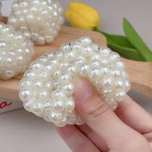 [Pearl Slow Rebound Ball] Pearl Slow Rebound Ball | Novelty Toys, Exquisite Vortex Texture, High Gloss Portable Office Desk Decoration, Party Gifts, Birthday Easter Small Gift Boxes - 白色 - 查看 5