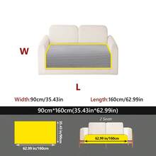1PC Modern Minimalist Flannel Straight Stripe Sofa Cushion, Pet-Friendly 1-4 Seater Modular Sofa Protector, Suitable For Living Room, Bedroom, Study Decor, Machine-Washable Sofa Slipcover. - Multicolor - View 35