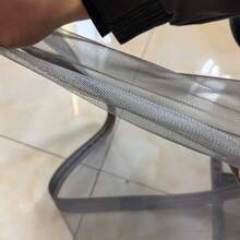 Red de ventana de verano gris, mosquitera de malla, cortina de puerta invisible, ventana autoadhesiva, fácil de instalar - ventana de pantalla gris - Ver 5