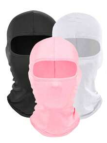 Máscara de Esqui Unissex Pacote Múltiplo de Cor Sólida, Balaclava de Proteção de Cabeça, Adequada para Uso Diário, Viagens ao Ar Livre, Caminhada, Esqui, Ciclismo, Verão, Praia, Férias - Multicolorido - Visão 8