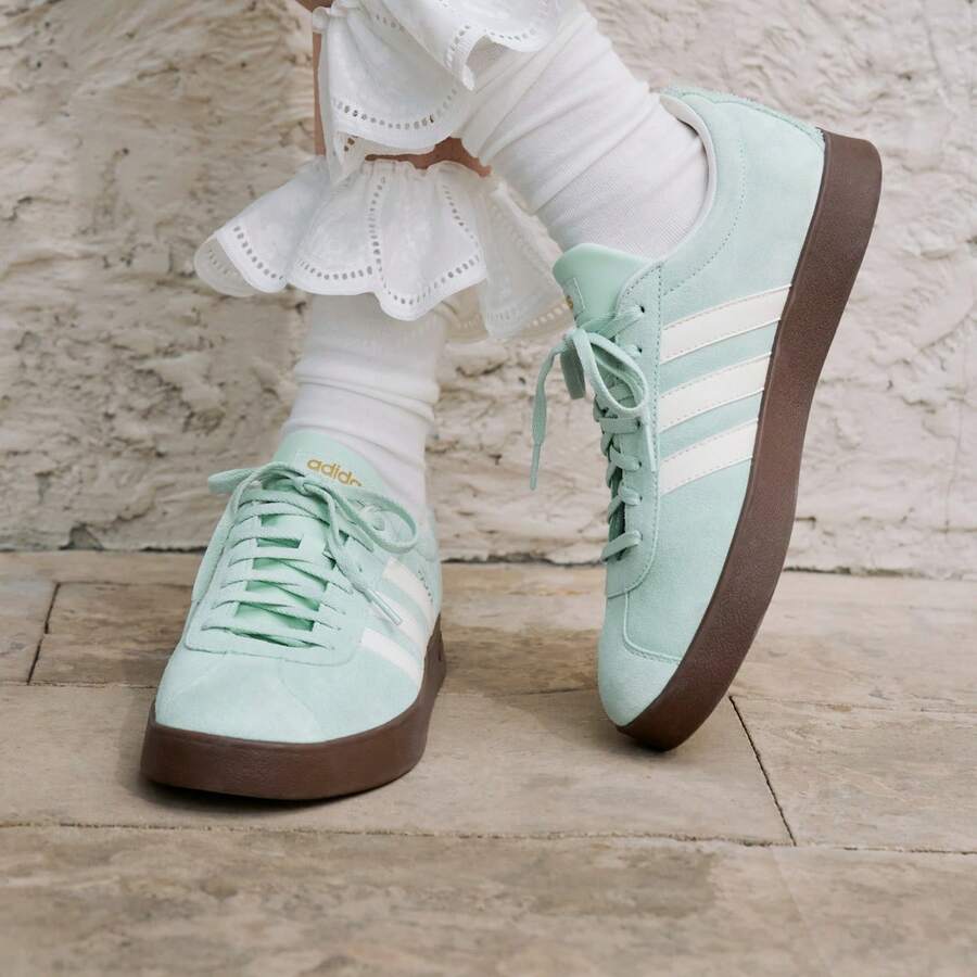 Giày thể thao cổ điển VL COURT CLASSIC "T-Toe" phong cách retro năng động thường ngày. - Màu xanh Bạc hà - Xem 1