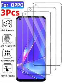 3 miếng dán màn hình kính cường lực siêu trong, tương thích với OPPO, cảm ứng nhạy, chống trầy xước, dễ dàng lắp đặt làm quà tặng sinh nhật, gia đình, bạn bè, miếng dán màn hình điện thoại, phụ kiện điện thoại - Trong sáng - Xem 87