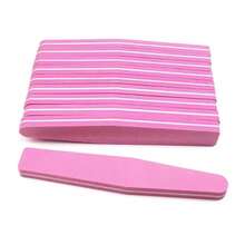 Pink Rhombus Sponge Nail File, Double-Sided Buffing Manicure Tool - Pink - View 6
