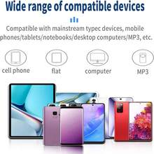 2个/1个 USB-C 有线入耳式耳机，黑色，Type-C 立体声有线耳机，Type-C 接口入耳式有线耳机，兼容三星 Galaxy S25/S24/S23/S22/S21/S20，编织线缆带麦克风和音量控制 - 黑色 - 查看 8