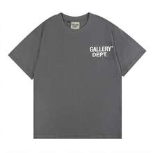 Camiseta Para HombreGALLERY D-EPT T-Shirt Car Letter Short Sleeve Men And Women High Street Half Sleeve Car Print Round Neck Loose Men's Tops Round Neck Casual Short Sleeve GALLERYLoose And Comfortable100 Percent Cotton Graphic Tees - Xám - Xem 1