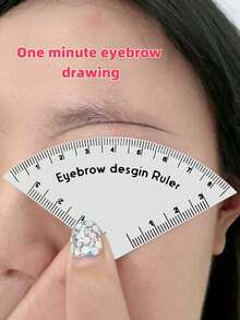 1pc Reusable Quick Eyebrow Stencil Card, Makeup Eyebrow Guide, Suitable For Beginners And Professionals To Quickly Draw Eyebrows, Suitable For Makeup And Dressing Table Use - Multicolor - View 1