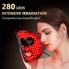 7 Color LED Face Mask Light Therapy, Silicone LED Facial Skin Care Mask, Ergonomic Design Home Use Beauty Device For Women - 查看 8
