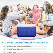 Cooler Hinge Replacement Coleman Cooler Hinges 5253 6262 6270 5250 5286b For Coleman Ice Chest Coolers Hinges - 2 Pack - Silver - View 5