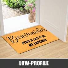 MELODADDY Tapete Divertido de Bienvenida para Puerta Delantera Decoración de Porche Alfombras con Respaldo de Goma 30" L x 18"(A) Tapete Español para Entrada Regalo Novedoso de Inauguración de - Bienvenidos Pero a Las 9 Se Me Largan Espaol - Ver 5