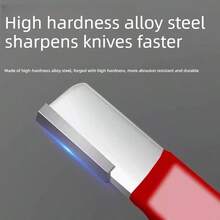 New Multifunctional Knife Sharpener Tool, Tungsten Steel Blade Sharpener For Home Use, Quick Sharpening Tool For Knives, Scissors, Cleavers, 2 Color Styles Random (Sheath And Handle Style Random) - Whetstone Artifact - View 5