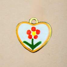 1pc Cute Cartoon Series DIY Jewelry Pendant, Cat/Butterfly/Flower/Horseshoe Oil Drop Elements, Macaron Color Double-Sided Girly Versatile Pendant - Other - View 11