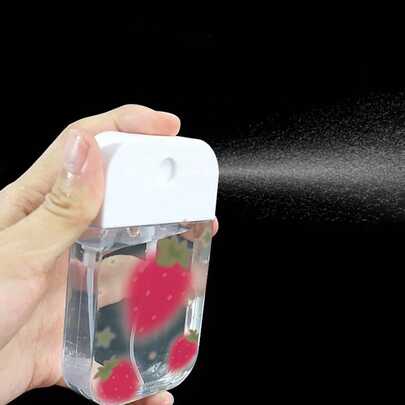 1 chai xịt nano mini hình quả dâu tây màu hồng nhạt tối giản, nhẹ, tiết kiệm không gian, có thể tái sử dụng, chai nước hoa dưỡng ẩm, quà tặng nhỏ gọn, tiện lợi, tối giản dành cho bạn gái, bạn thân, mùa hè, các cặp đôi.