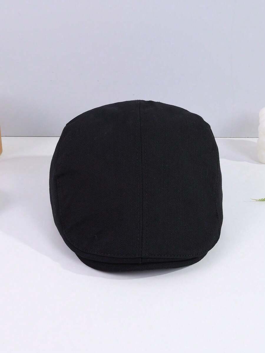 1pc Solid Color Taxi Driver Cap Newsboy Hat Irish Flat Cap Driver Hat Minimalist Design Soft Fabric Women's Hat Spring Autumn - Solid Color - View 1