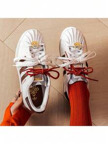 Adidas Originals男鞋女鞋2026新款SUPERSTAR II經典貝殼頭板鞋低筒休閒鞋小白鞋KJ6293 - 白色 - 查看 4