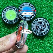 Golf Ball Marker, Slope Reader, Putter Ball Marker, Golf Level Measurement Tool With Magnetic Hat Clip - The First Acrylic Product Includes a Hat Clip. - View 8