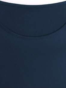 3 Peças Conjunto de Roupa Casual Feminina de Cor Sólida: Jaqueta/Cardigã + Top Regata de Gola Redonda + Calça Reta de Cintura Elástica, Tecido Macio e Elástico, Caimento Solto e Confortável, Elegante para Primavera/Outono/Inverno - Azul claro - Visão 7