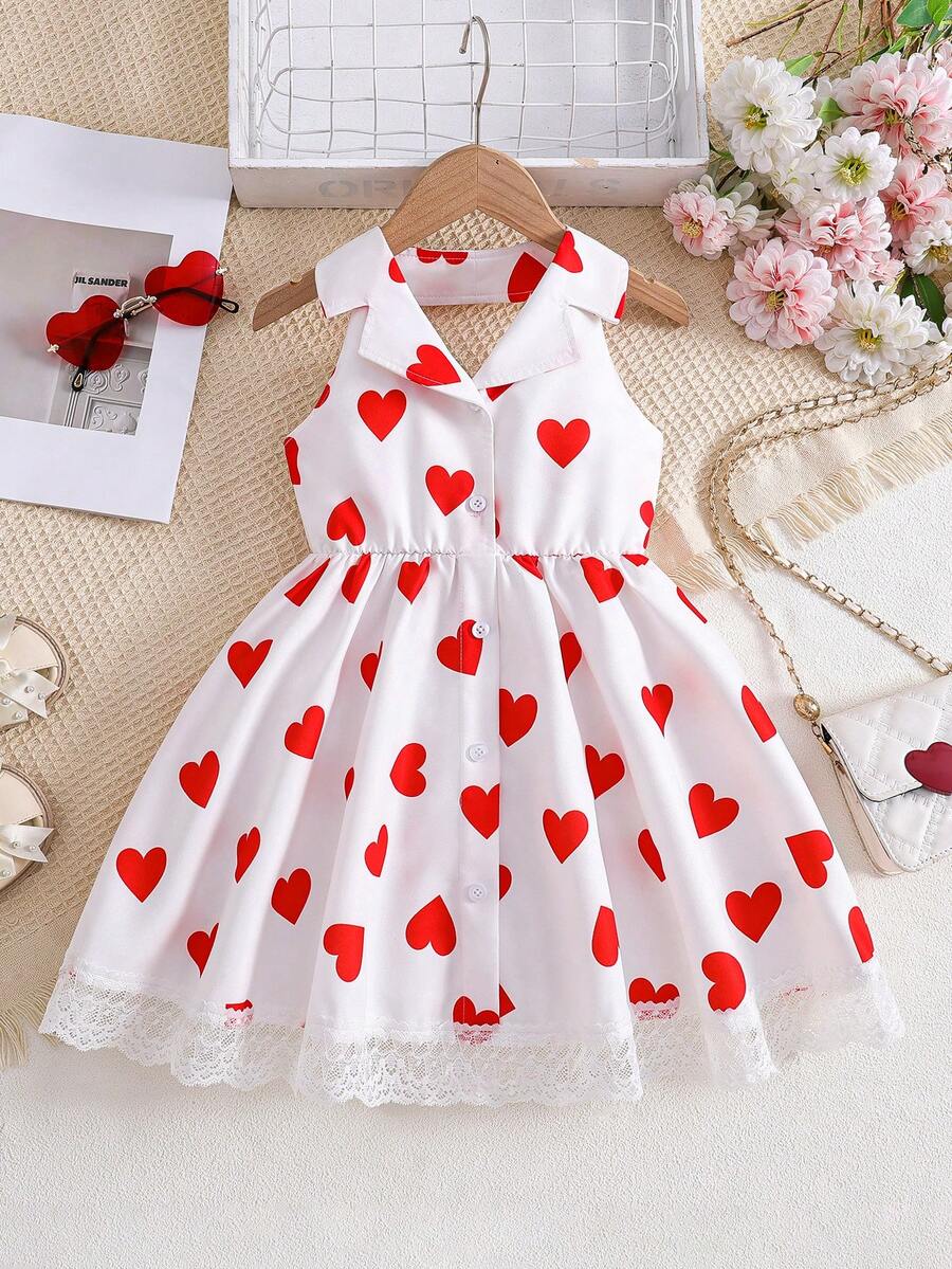 Áo vest ren không tay phối màu tương phản cho bé gái, trang phục hàng ngày thời trang. - trắng - Xem 1
