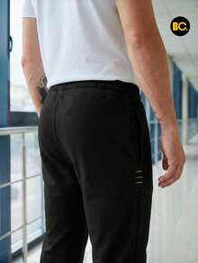 BIG CITY Jogger Deportivo De Moda Pants Para Hombre Slim Fit Strech - Negro - Ver 5