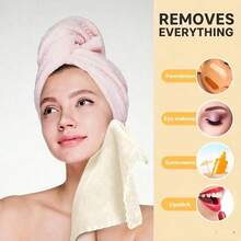 4 Pcs Microfiber Travel Makeup Towels, Reusable Makeup Remover Face Skin Cleaning Soft Absorbent Cloth For Women, Spa, Facial, Wedding, Holiday, Bulk Gift - Multicolor - View 3