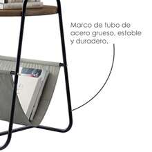 Ilios Innova Mesa Auxiliar con Revistero: Perfecta Mesita de Noche para Recámara y Mesa de Cabecera Ideal como Mesa Auxiliar Esquinera y Mesa de Noche Multifuncional - como en la imagen - Ver 5