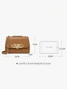 Michael Kors Túi xách đeo chéo nhỏ dành cho nữ MK PARKER - màu nâu - Xem 8