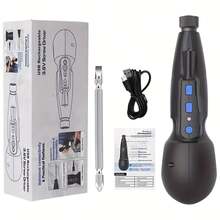 1 Set 3.6V Wireless Electric Screwdriver Kit, Electric Screwdriver, Rechargeable Electric Screwdriver, Electric Ball-Shaped Handle Screwdriver - Black - View 11