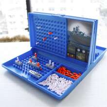 Juego de estrategia Battleship, Juego de mesa de batalla naval de lógica para 2 jugadores - Azul - Ver 2