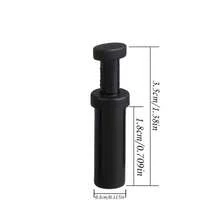 Black Plastic Push-In Connector Cap Pneumatic Plug, Suitable For 6mm/8mm/12mm Inner Diameter Push-In Connector Plugs, Multiple Sizes Of Tubing Connection Fittings Available - Push-in Connector - View 3