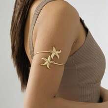 4pcs Women's Arm Cuff Bracelet Set, Minimalist Adjustable Arm Bands - A0021T-11-6PCS - View 3