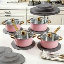  A 12pcs/3pcs Set With 3 Different Sizes, Featuring Heat-Resistant And Scratch-Proof Mats That Protect Cookware And Tableware. And Are Suitable For Cookware, Glassware, Countertops, Stoves, And Ovens,Cuttable Non-Slip Mat - View 7