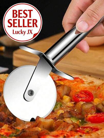 2个/1个不锈钢披萨切割滚轮，轻松滚动，完美切割披萨，厨房餐饮工具，意式披萨小工具，耐用材质，披萨烘焙工具，不锈钢披萨轮刀，不锈钢披萨面团切割器，不锈钢披萨厨房工具，华夫饼，糕点，甜点，提拉米苏，干三明治，女士礼物，家居礼物，节日礼物