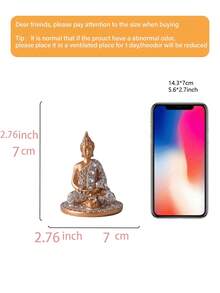 1尊金色佛像，冥想装饰，禅意家居装饰，客厅装饰，香炉，母亲节礼物，节日摆件 - 中式擺飾 - 查看 7