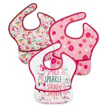 3pcs/Set Baby Waterproof Bibs, Essential For Feeding And Mealtime - Flower Glow - View 8