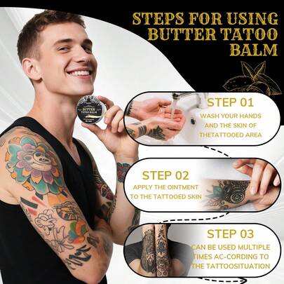 AURANY Piercing & Tattoo Care Products, Tattoo Cream, Tattoo Aftercare Balm, Moisturizing Tattoo Care Cream For Repair, Protection & Skin Nourishing,60g