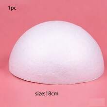 1/3/12pcs White Solid Foam Half Spheres, Handmade DIY Floral Art, Wedding Decoration, Mall Decoration, Wedding Scene Ball, Painting DIY Early Education Solar System Making Half Round Foam Ball, Floral Foam Ball, Half Round Wedding Road Floral Art, Floral Ball, Wedding Props, Used For Art And Crafts, Sculpture, Flower Arrangement, Styling, Valentine's Day Projects, Sculpture Modeling, Summer, Holiday - Multicolor - View 14