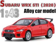 سيارة سوبارو WRX STI مقياس 1:43 معدنية نموذج سيارة سباق معدنية، سيارة ألعاب صغيرة معدنية، مناسبة لهواة السيارات، ديكور المنزل/المكتب، هدية عيد ميلاد مثالية - متعدد الألوان - مشاهدة 13