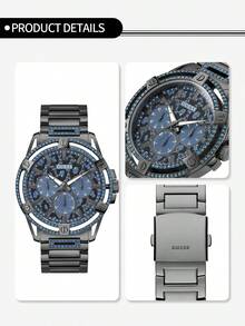 Guess Men's Quartz Watch - Round Dial, Waterproof, Suitable For Daily Wear In Multiple Occasions GW0387G2 GW0387G4 - Blue - View 6